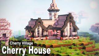 Minecraft How to build a Cherry House  Cherry Village p.2