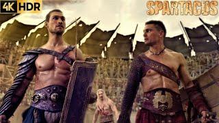 Spartacus Blood and Sand  Battle with Theokoles  4K HDR