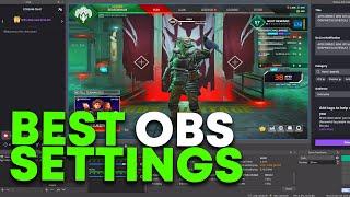 BEST OBS Settings to StreamRecord Apex Legends