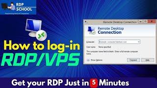 How to login RDPVPS in windows