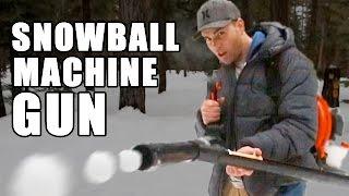 Comment fabriquer une mitraillette à boules de neige ?