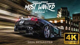 NFS Most Wanted 2024 Remaster  Defeating Blacklist 06 With Brutal Police Chase 4K60FPS