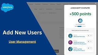 User Management  Add New Users  TrailheadSalesforce