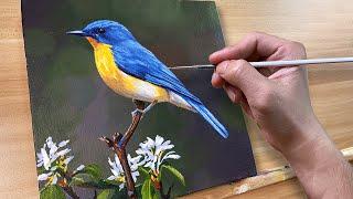 How to Paint a Bird  Acrylic Painting  Correa Art