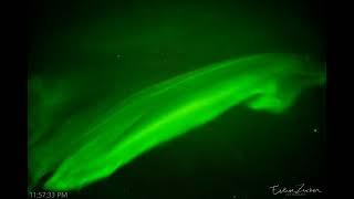 Fisheye aurora time lapse north of Fairbanks