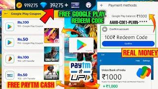 How to Get  100₹ Free  Google Redeem Code For Play Store  3x Reward Refer & Earings App Review