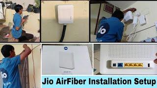 Jio Airfiber PriceBooking & Installation Setup..Jio Airfiber Installation Kaise Kiya Jata Hai..