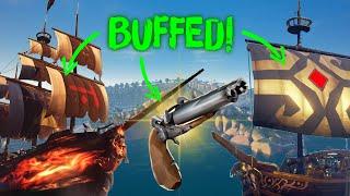 SLOOP AND GALLEON BUFFED Double Barrel Pistol BUFFED Major Balance Updates Are Inbound...