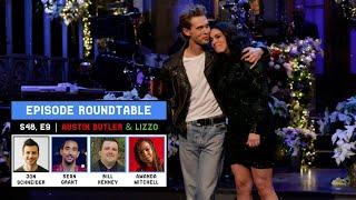 Austin Butler  Lizzo SNL Roundtable - S48 E9