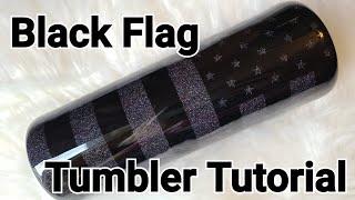 Black Flag Tumbler Tutorial  KCC Glitter  Swiftpoxy Epoxy  Glitter Tumbler