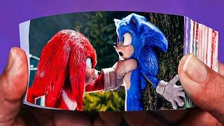 Sonic The Hedgehog 2  Flipbook  Knuckles Fights Sonic 2022