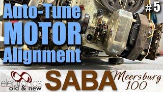 Automatic tuning motor repair and alignment.  SABA Meersburg 100 restoration part 5  #pcbway#