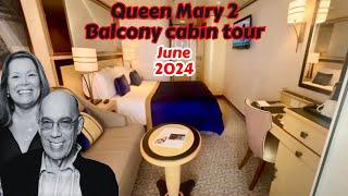 2024 FULL TOUR QUEEN MARY 2 BALCONY STATE ROOM