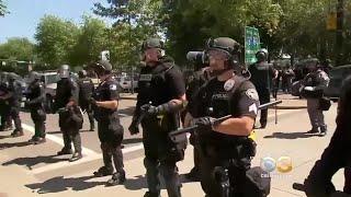 Clashes Turn Violent Between Right-Wing Group Antifa In Portland