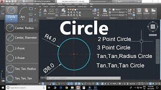 AutoCAD Circle Command - All Options with Master tricks In HIndi