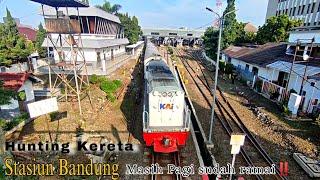 Masih Pagi Sudah Ramai ‼️ Hunting Kereta Stasiun Bandung