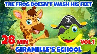 The frog does not wash the foot of Giramille Vol. 1 - Giramille 28 min  Kids Song