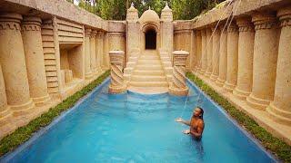 Build The Great Underground Pillars Temple And Swimming Pool