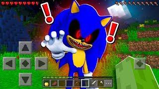 SONIC EXE ATTACKED ME in Minecraft Pocket Edition...