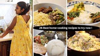 26 Best home-cooked meal ideas to try now  Indian food recipe compilation  Lunch & dinner ideas