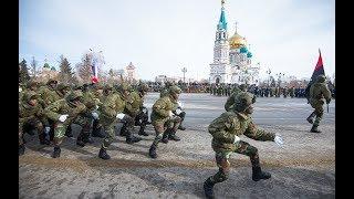 Необычное выступление ангольских военных на Соборной площади Омска