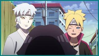 Boruto And Mitsuki Helps Himawari To Save Amado From Sketchy People