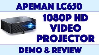 Apeman HD Video Projector LC650 - DEMO & REVIEW