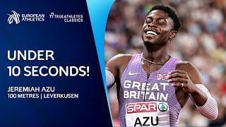 AZOOM  Jeremiah Azu BLASTS to 9.97 100m in Leverkusen