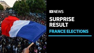 Celebrations and protests at Frances surprising election result  ABC News