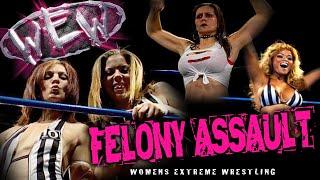 Womens Extreme Wrestling  Felony Assault  Wrestling  Womens Sports
