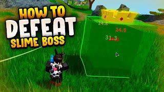 How to Defeat SLIME KING in Roblox Islands Skyblock