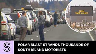 Late winter polar blast strands thousands of South Island motorists  Stuff.co.nz