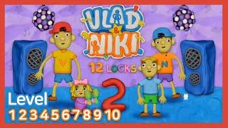 Vlad & Niki 12 Locks 2 Level 1 2 3 4 5 6 7 8 9 10 Walkthrough RUD Present