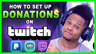 How to set up Donations on Twitch Streamlabs tutorial