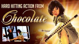 Hard hitting martial arts action from Chocolate 2008