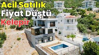 ‼️SATILDI‼️Acil Satılık Kelepir Fiyata Deniz Manzaralı Fırsat Villa Didim Akbükte E-718