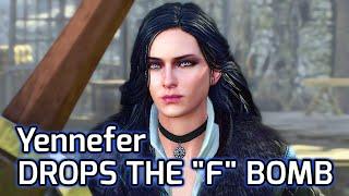 Witcher 3 Yennefer Drops the F Bomb on Geralt.