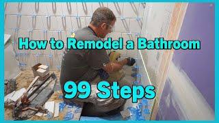 How to Remodel a Bathroom  99 steps  PLAN LEARN BUILD