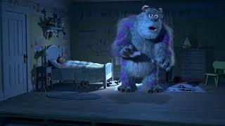 Monster Inc Sully asusta a Boo en inglés