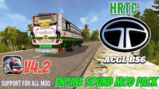 BUSSID V4.2 HRTC NEW TATA ACGL BS6 BUS ENGINE SOUND MOD PACK SUPPORT FOR ALL MOD
