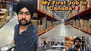My First Job In Canada  Warehouse Part Time Job International students job canada vlogs