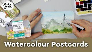 Watercolour Postcards Premium 24 Cards Product Demo