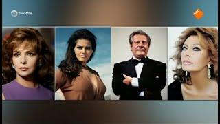 Sophia Loren Marcello Mastroianni Gina Lollobrigida Claudia Cardinale interview in De TV Show