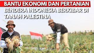 MERAH PUTIH BERKIBAR DI TANAH PALESTINA PETANI Akhirnya PANEN Karena MODAL GRATIS dari INDONESIA