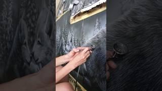 Скучаю по таким проектам #automobile #аэрография #airbrushing #wolf #auto #Hyundai