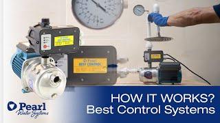 How does an automatic water pump control system work?