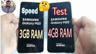 Samsung Galaxy M20 3GB vs M20 4GB RAM Speed Test?