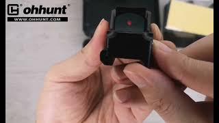 ohhunt® 2 MOA Shake Awake Red Dot Sight with Glock Mount and Picatinny Mount