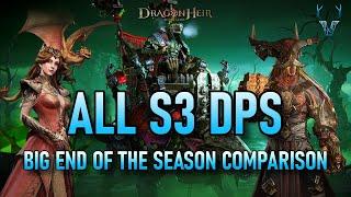 S3 DPS - All Schools of Damage Compared at the end of the Season  Dragonheir Silent Gods