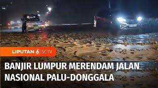 Akibat Hujan Deras Banjir Lumpur Merendam Jalan Nasional Palu-Donggala  Liputan 6